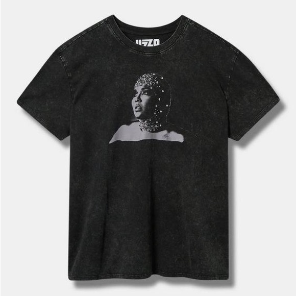 Torrid Lizzo Relaxed Fit Cotton Boxy Tee - Picture 1 of 8